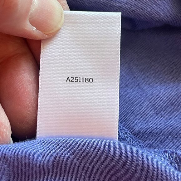 LOGO Lori Goldstein Long Chiffon Trim Cardigan Top XS Purple Oversized Stretch - Picture 5 of 8